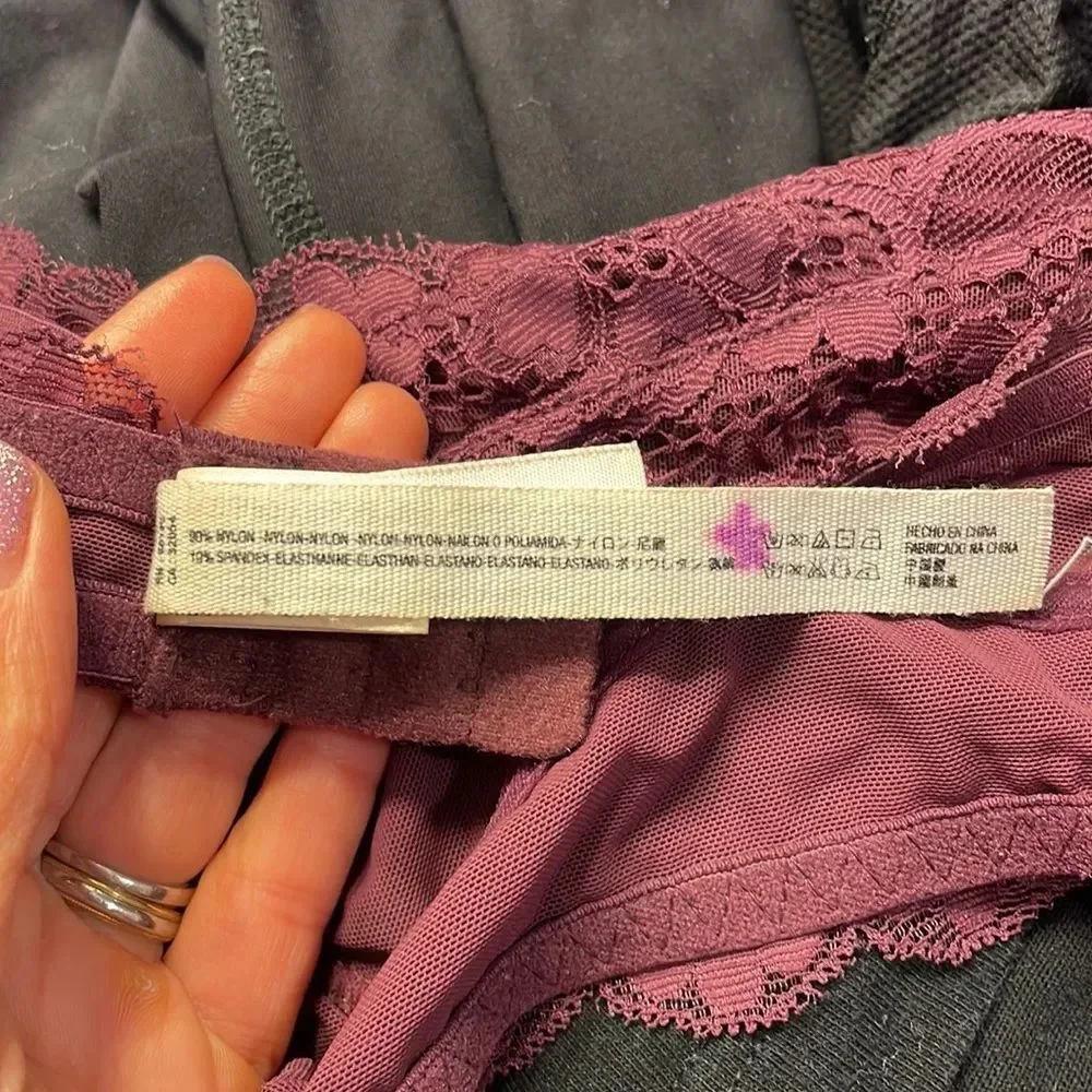 𝅺free People deep purple lace bralett